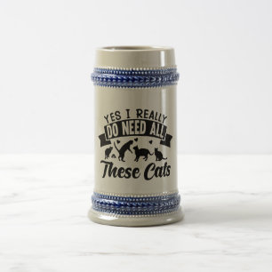 Jarra De Cerveza sí, necesito todos estos gatos los gatos aman el