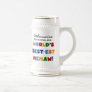 Jarra De Cerveza Si no conocido como camisetas del Mejor-est Memaw