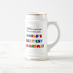 Jarra De Cerveza Si no conocido como regalos de la abuela Mejor-est