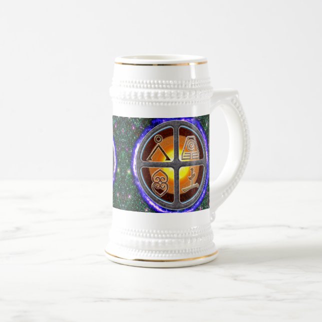 Jarra De Cerveza Signos de Tierra (Anverso derecho)