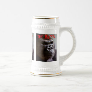 Jarra De Cerveza Silverback del gorila Boss Stein gigante