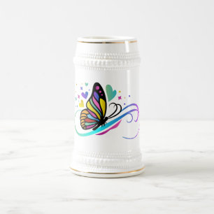 Jarra De Cerveza Símbolo de autismo peluca de regalo