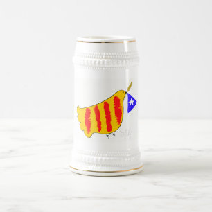 Jarra De Cerveza Símbolo patriótico, paloma de la libertad de Catal