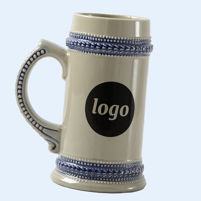 Jarra De Cerveza Simple Logo Business Branding Promotional (Simple logo business branding promotional beer stein)