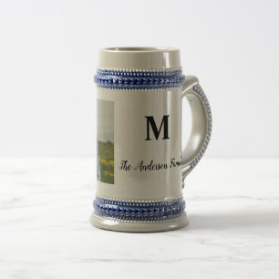 Jarra De Cerveza simple mínimo añadir el nombre foto acuarela