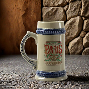 Jarra De Cerveza Sinfonía de amor en la bloom parisina Stein Mug