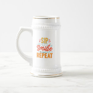 Jarra De Cerveza Sip, Sonrisa, Repetir - Perfectando Su Experiencia