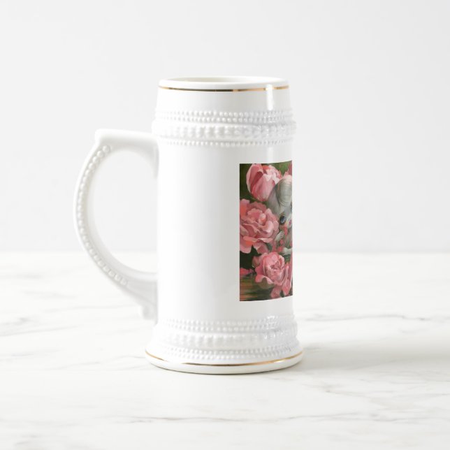 Jarra De Cerveza "Sirena con Rosas" (Izquierda)