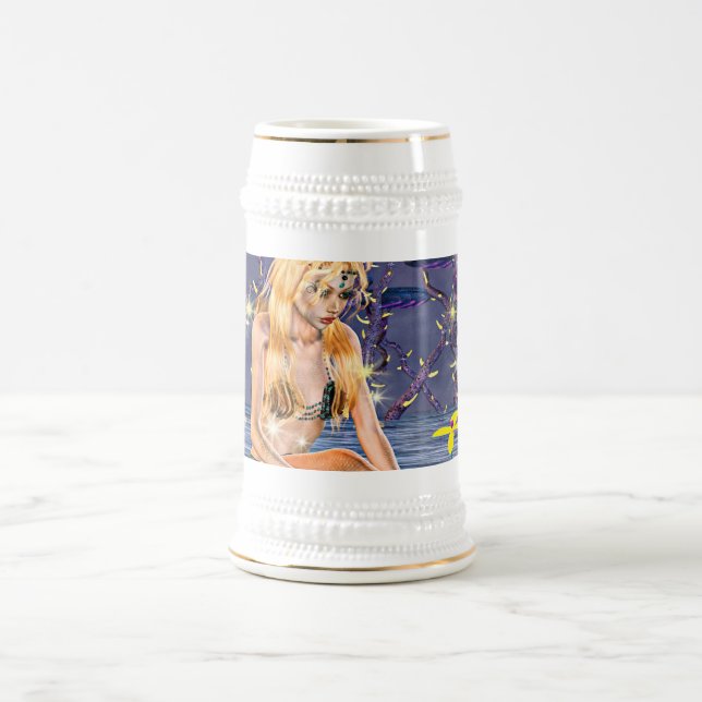 Jarra De Cerveza Sirena Dorada (Centro)