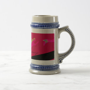 Jarra De Cerveza sirenas rosadas
