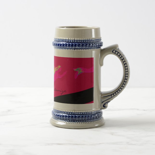 Jarra De Cerveza sirenas rosadas (Derecha)