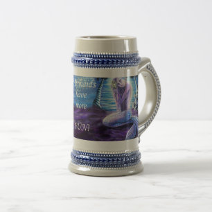 Jarra De Cerveza Sirenita Stein a la luz de la luna