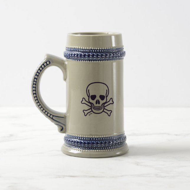 Jarra De Cerveza Skull n Bones stein (Izquierda)