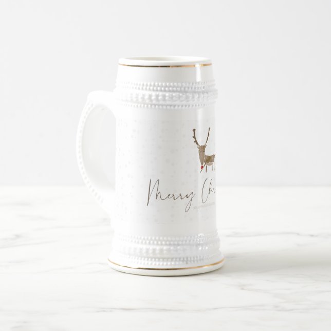 Jarra De Cerveza SlipperyJoe Merry Nocheveris rinoceronte (Anverso izquierdo)