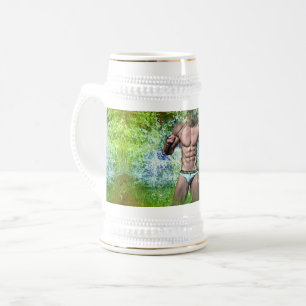 Jarra De Cerveza SlipperyJoe's hombre adulto muy musculoso sin cami