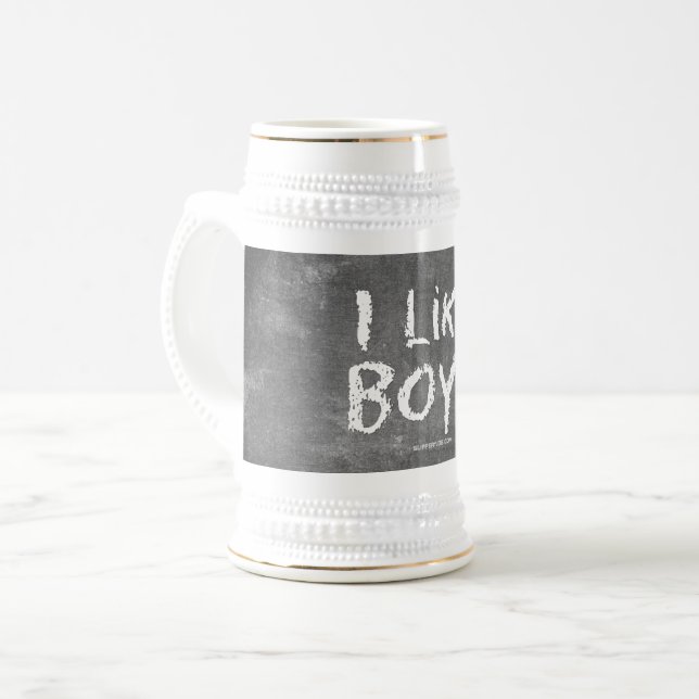 Jarra De Cerveza SlipperyJoe's I Like Boys sucia tiza la oscuridad (Anverso izquierdo)