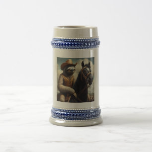 Jarra De Cerveza Sloth Cowboy