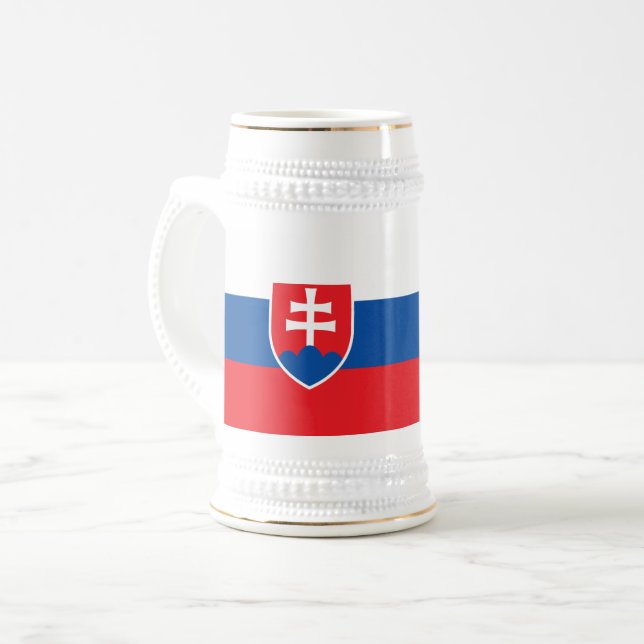 Jarra De Cerveza Slovakia Flag (Anverso izquierdo)