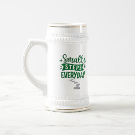 Jarra De Cerveza Small Steps Everyday Inspirational Mug