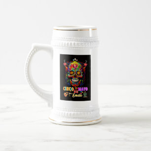 Jarra De Cerveza Sonrisa de Cinco De Mayo