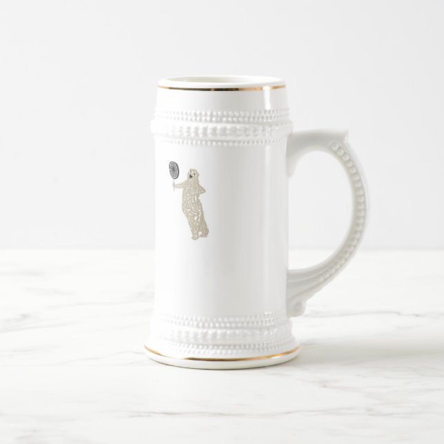 Jarra De Cerveza Soy el oso polar. Práctica de blanco (Derecha)