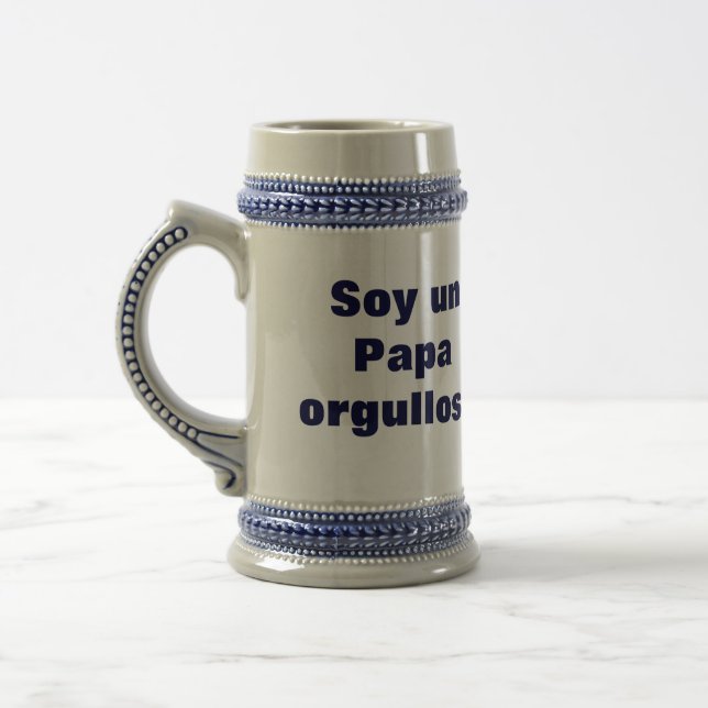 Jarra De Cerveza Soy un Papa Orgulloso (Izquierda)