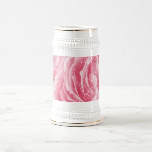 Jarra De Cerveza Sparkling Rosa Rosa Stein Mug (Centro)