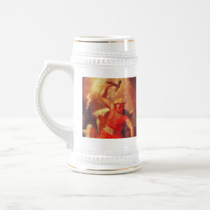 Jarra De Cerveza Spellcraft y cerveza Stein de la esgrima