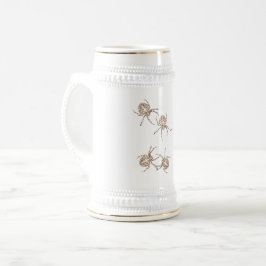 Jarra De Cerveza Spider Lover Spiderman Golden and White Stein Mug