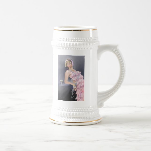 Jarra De Cerveza Springtime Flapper Beer Stein (Derecha)
