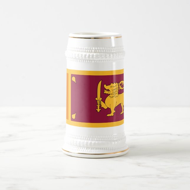 Jarra De Cerveza Sri Lanka Flag (Centro)