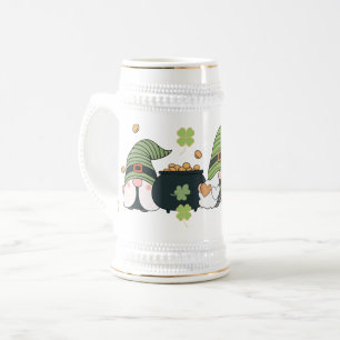 Jarra De Cerveza St. Patrick's Cute Day Gnomes