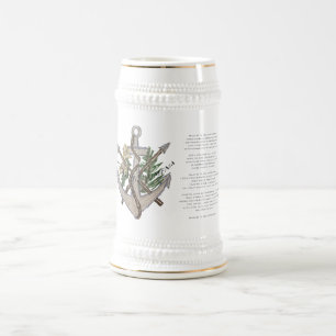 Jarra De Cerveza St. Philomena Stein con rezo