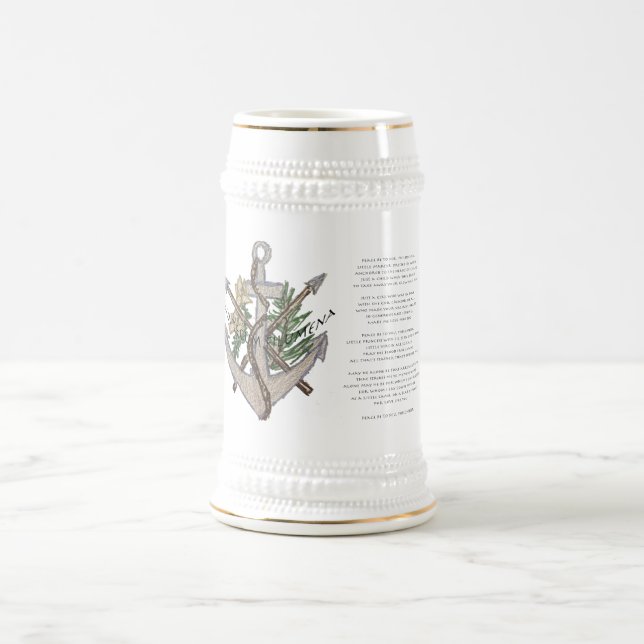 Jarra De Cerveza St. Philomena Stein con rezo (Centro)