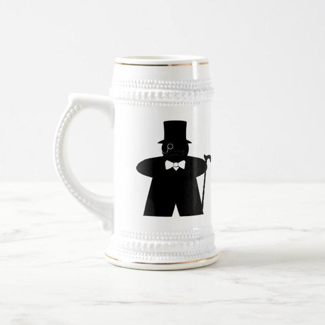 Jarra De Cerveza Stein apuesto del videojugador de sir Meeple (Izquierda)