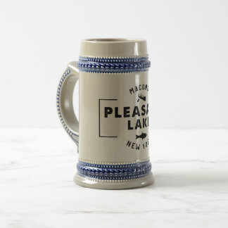 Jarra De Cerveza Stein azul/gris del lago agradable