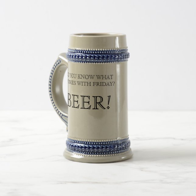 Jarra De Cerveza Stein, Cerveza (Anverso izquierdo)