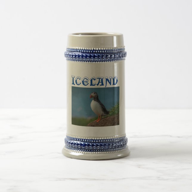 Jarra De Cerveza Stein, cerveza de recuerdo de Puffin de Islandia (Centro)