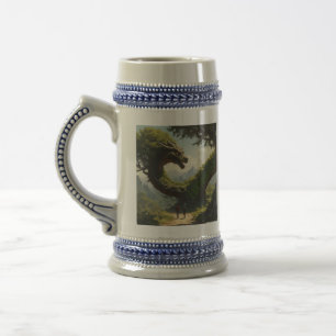Jarra De Cerveza Stein de cerveza Dragon Mug de árbol encantado AI