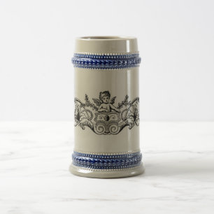 Jarra De Cerveza Stein de diseño floral
