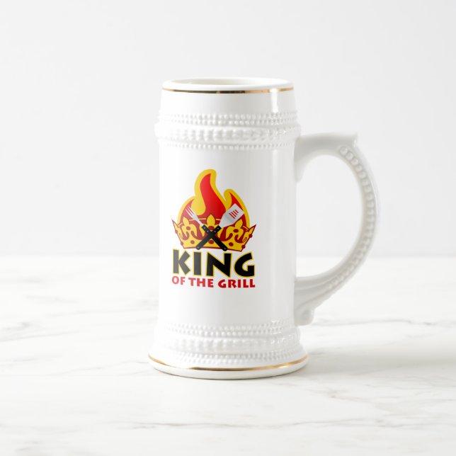 Jarra De Cerveza Stein de rey Of The Grill (Derecha)