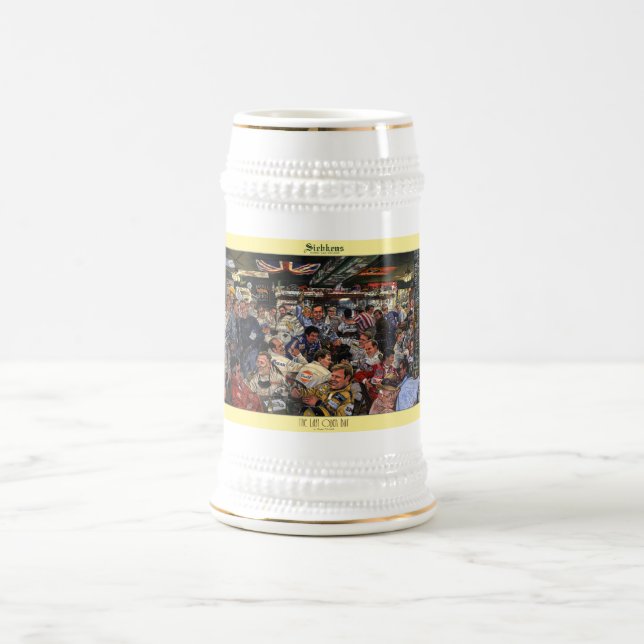 Jarra De Cerveza Stein del arte de la "barra abierta pasada" de (Centro)