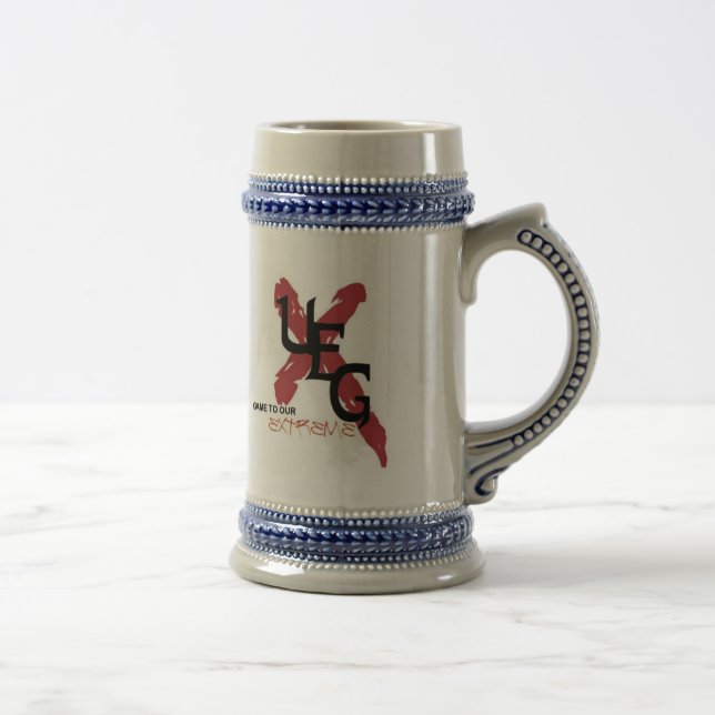 Jarra De Cerveza stein del lema del ueg (Derecha)
