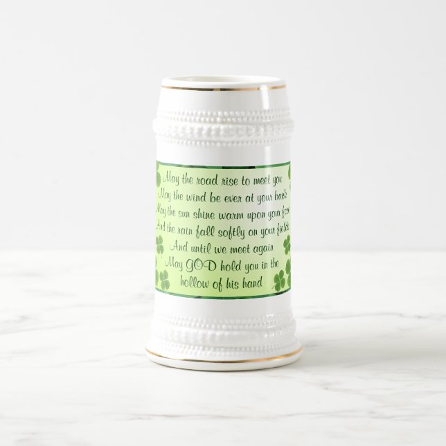 Jarra De Cerveza Stein irlandés de la bendición (Centro)