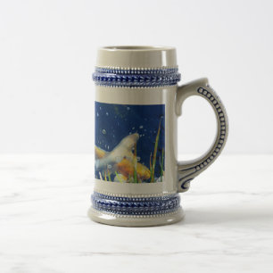 Jarra De Cerveza stein japonés de la cerveza de la carpa del koi
