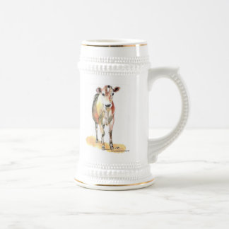 Jarra De Cerveza stein marrón de la cerveza de la vaca