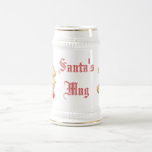 Jarra De Cerveza Stein, Navidades de peluche de Santa Claus