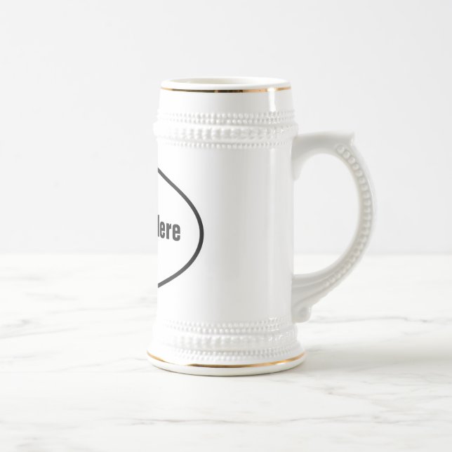 Jarra De Cerveza Stein oval europeo adaptable (Derecha)