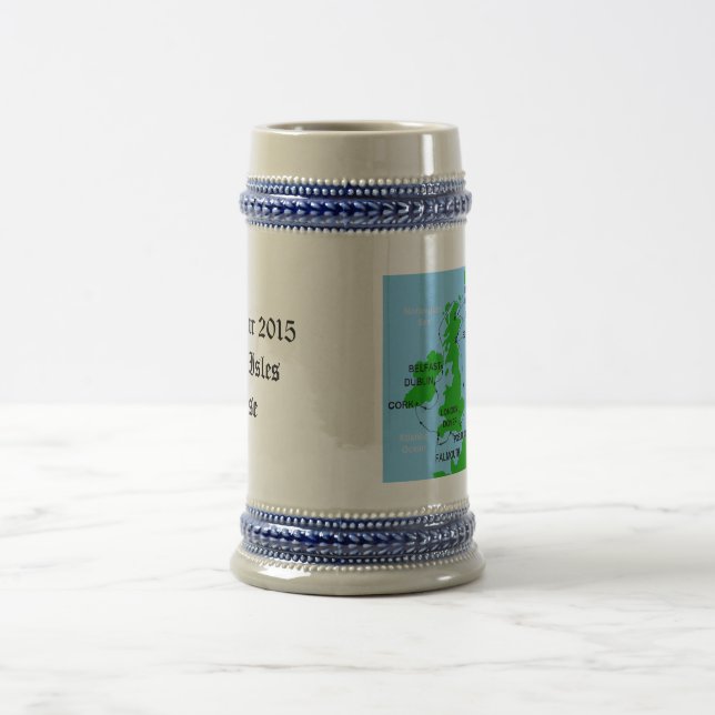 Jarra De Cerveza Stein para la travesía de las islas británicas (Centro)