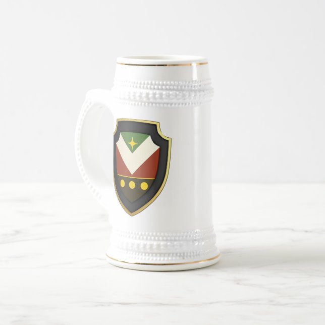 Jarra De Cerveza Stein - Personalizado con Claus Ambassador Shield (Anverso izquierdo)